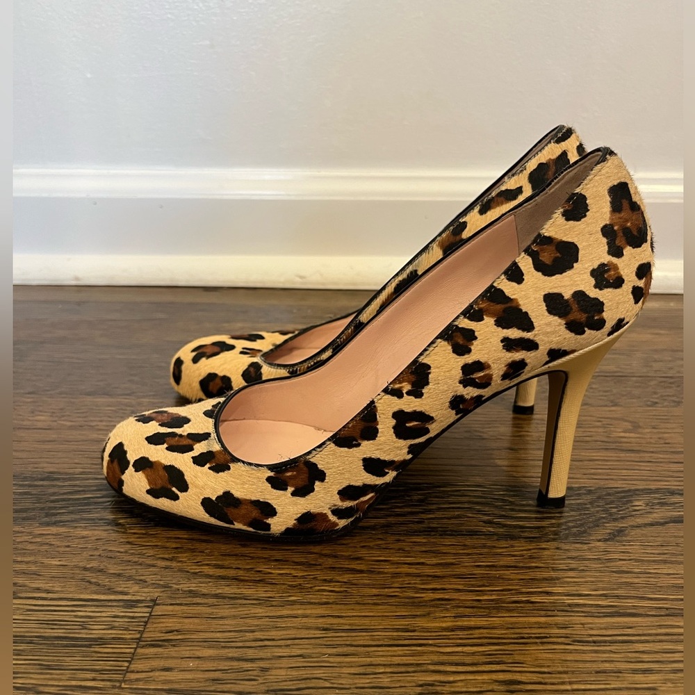 Kate Spade Cheetah Ponyhair heels